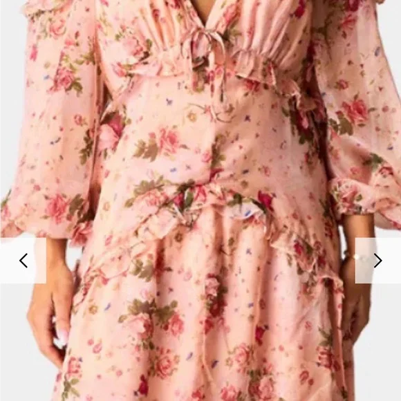 Buddy Love Pink Floral Maxi Dress - Picture 7 of 10